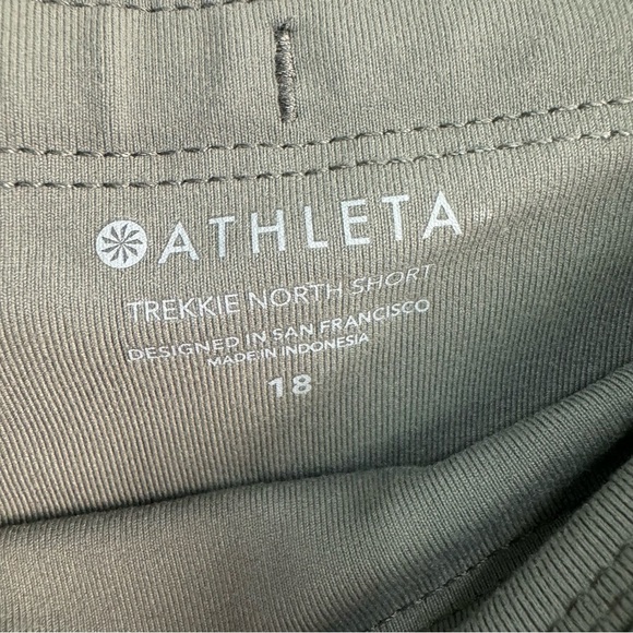 Athleta Trekkie North Shorts Women's Size 18 530626-02 Olive Green NWT Hiking - Picture 6 of 12